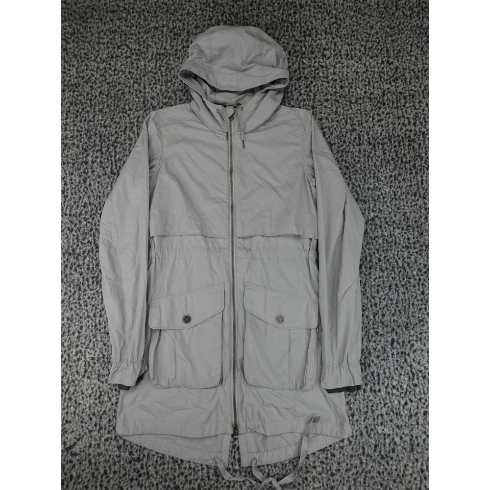 Mountain Hardwear Parka Jacket Womens XS Gray Hooded Full Zip OL0439 Utility